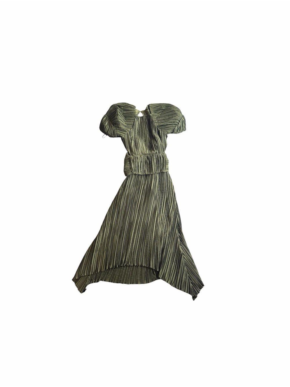 Cult Giai Pleated Nadira Dress Cypress Metallic - Picture 12 of 16